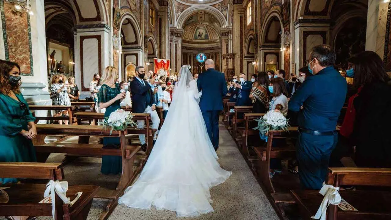 marcia nuziale per l'ingresso della sposa in chiesa