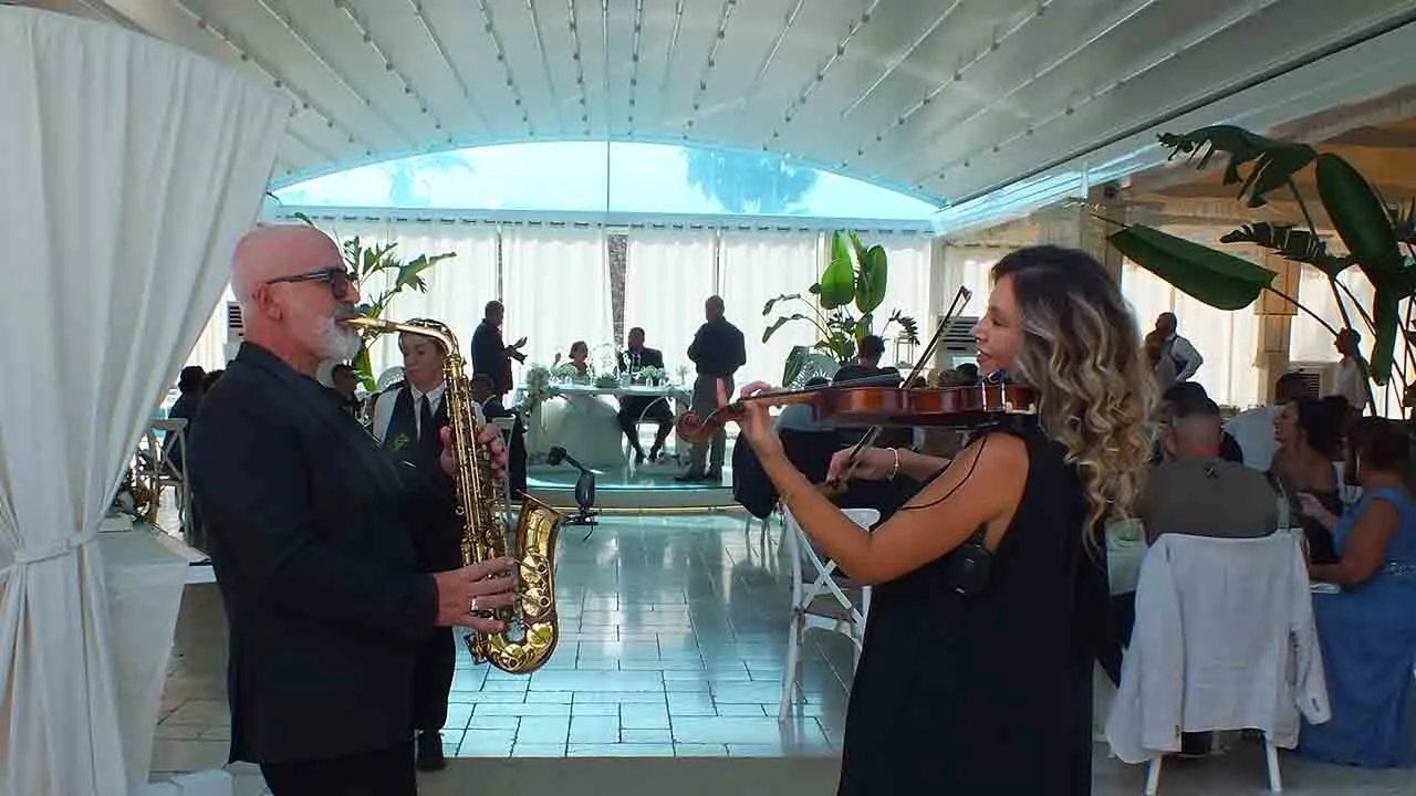 Band violino e sax matrimonio Lecce