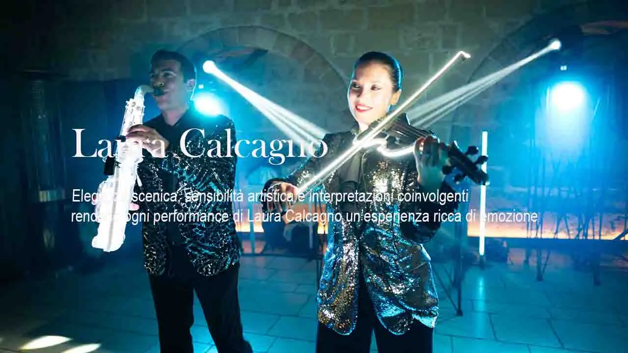 Laura Calcagno la migliore violinista per matrimoni ed eventi esclusivi in Puglia e nel Sud Italia